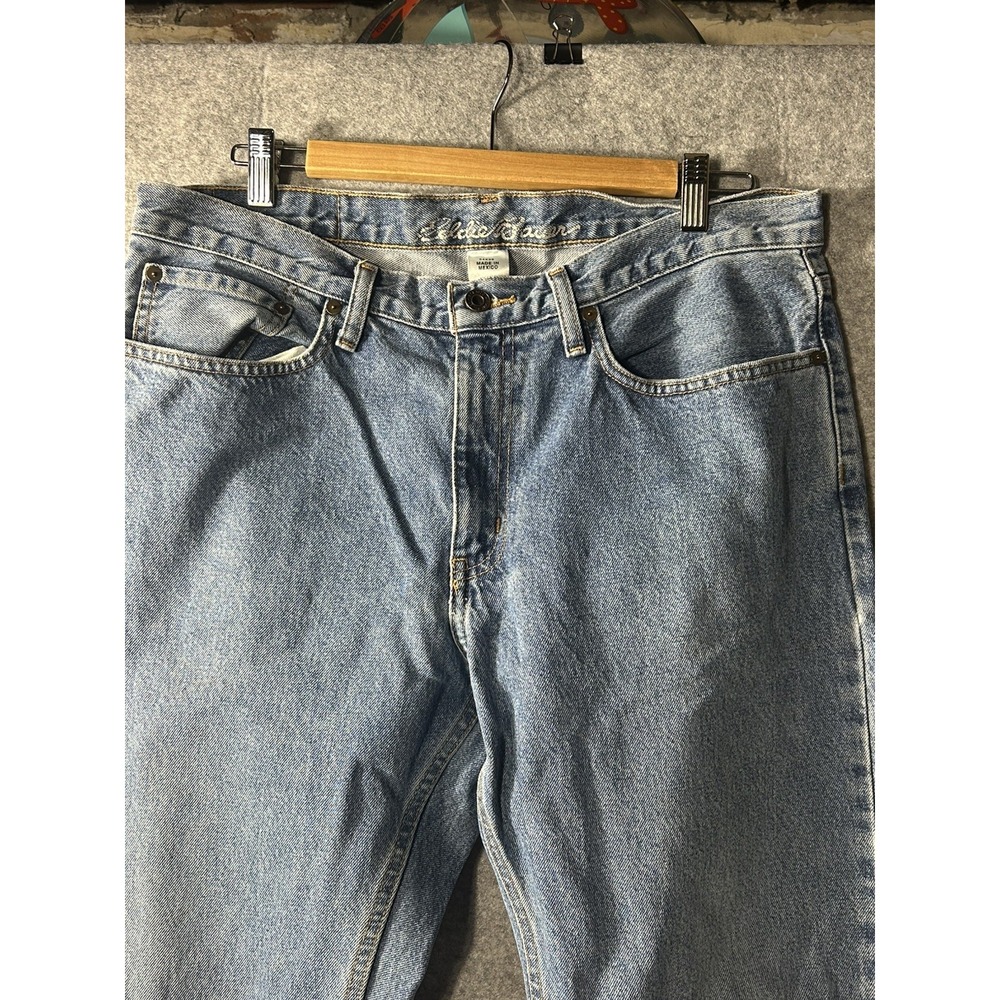 Eddie Bauer 1990s Jeans 36x30 Classic Fit Straight Leg Antique Wash Vintage Y2K